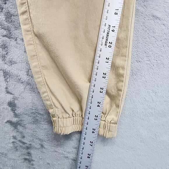 V.I.P Jeans Womens 15/16 Tan Mid Rise Cargo Jogger Utility Grunge Stretch Casual - Picture 4 of 11